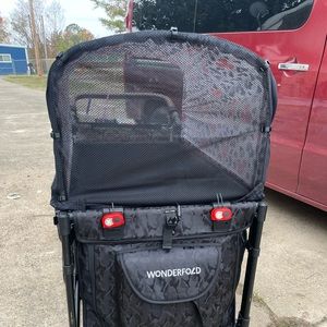 Wonderfold W4 Luxe canopy end mesh covers with clips